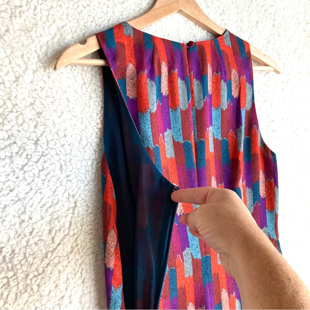 Fossil Women's sleeveless multi-color drop waist dress, Sz XS - Picture 15 of 17